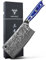 SANMUZUO Mannaia Macellaio Cinese Coltello per Carne da Cucina Professionale 16,5 cm, Coltello da Chef Acciaio Damasco da 67 Strati- Impugnatura Ergonomica Resina - Xuan Series(Blu Zaffiro)