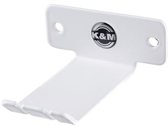 K&M 16311 Kopfhörer-Wandhalter Reinweiß aus Stahlblech - für Over Ear Kopfhörer