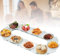 GCCSSBXF Tavolo da pranzo girevole a 360° manuale, regolabile, antiscivolo, per servire cibo, treno, piatto da portata, vassoio girevole riutilizzabile, ideale per sala da pranzo e feste