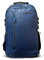 DAMOLEPOS Hochwertiger Rucksack im Casual-Style aus Polyester mit integriertem USB-Anschluss zum Aufladen - mittlere Größe (Blau)