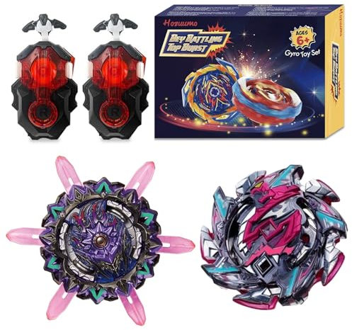 Hozuumo Toupie Blade Burst Turbo Combinaison, avec Metal Fusion Lanceur, Jouets Classiques Enfants Cadeau 17