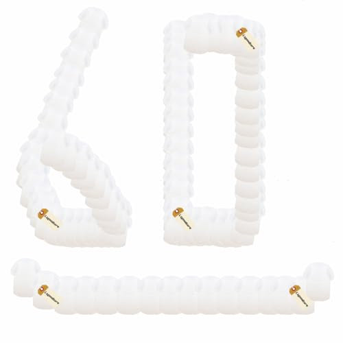 Lsgoodcare 60Pcs White Radio Replacement Rubber Mushroom Earbud Ear Tips Compatible with Motorola Kenwood Baofeng 2 Way Radio Acoustic Coil Tube Audio Kits Walkie Talkie Earpiece Headset