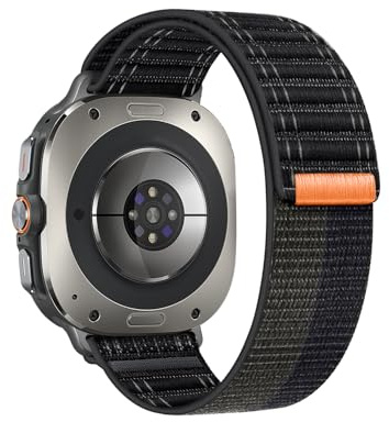 SimpleThings Nylon Sport Loop Armband für Galaxy Watch Ultra Armband | Weiches Ersatzband mit Wave Design Kompatibel mit Samsung Galaxy Watch Ultra 2/1 47 mm Männer Frauen Work Out