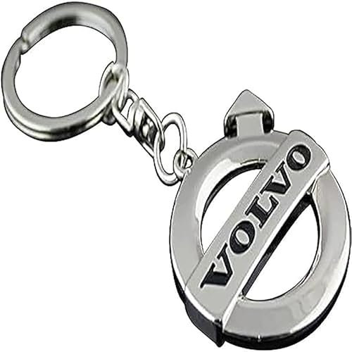 WHDPPP Auto Schlüsselanhänger für Volvo - 3D Verchromtes Kreativer Auto Schlüsselbund Ersetzen Zubehör für Unisex Familie Geschenk,OneSize-B