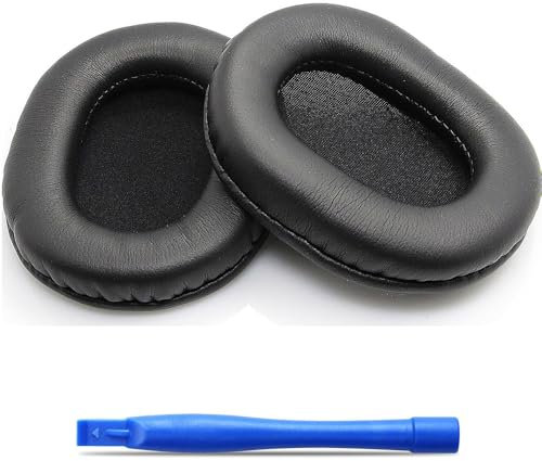 Coussinets de rechange en cuir synthétique pour casque audio ATH Audio-Technica DJ M50x / M50xBT / M50RD / M40X / M30x / M20x / MSR7/SX1