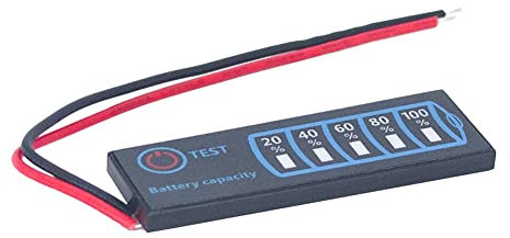 Giuneuow Batterie au Lithium/Fer Lithium/Plomb-Acide Groupe de Batterie Tableau Indicateur de Pourcentage de Puissance DC5-30V Indicateur de Puissance de la Batterie