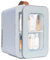 XPJBKC 2 In 1 Mini Nevera 6L, Nevera Pequeña, Nevera Pequeña Portatil con Función Enfriamiento y Calentamiento, Nevera Coche con 220V AC/12V DC, para Dormitorio, Oficina, Dormitorio, Coche (Blanco)