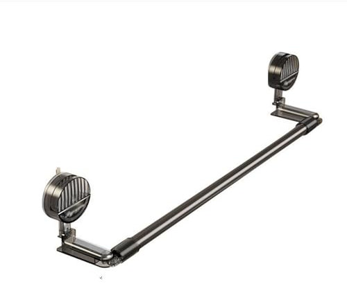 KELENMNAZT Tringle Télescopique À Ventouse sans Trou for Rideau De Douche, Porte-Chaussures, Porte-Serviettes, Étagère À Chiffons De Cuisine, Tringle Extensible De 95 À 195 Cm(Metallic Gray)