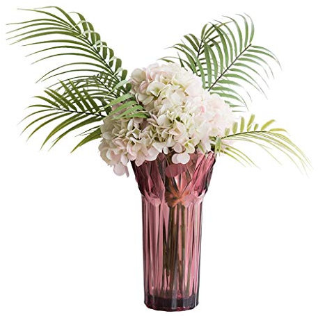Künstliche Blumen für den Innenbereich, kreative Glasflasche, künstliches reichhaltiges Bambus-Kunstlilien-Blumen-Rosen-Blumen-Set, Heim-Hochzeitssimulations-Blumenarrangement, künstlicher gefälschter