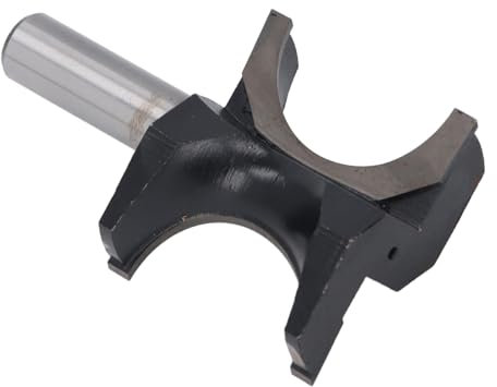 Half Round Bullnose Router Bit, 1/2 Shank Tungsten Steel Alloy Bead Diameter 1 3/8, Trimming Machine, Large Routing Machine, Half Round Bit