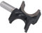 Half Round Bullnose Router Bit, 1/2 Shank Tungsten Steel Alloy Bead Diameter 1 3/8, Trimming Machine, Large Routing Machine, Half Round Bit