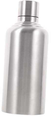 ULTECHNOVO 1Pc Flaschen Ihre Wein Tragbare Outdoor Isolierte Karaffe Mit Flasche Für Camping Flasche Silber Edelstahl