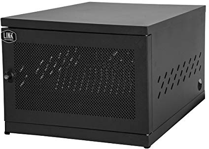 Armario para 16 Ordenadores portátiles o Tablets, Color Negro