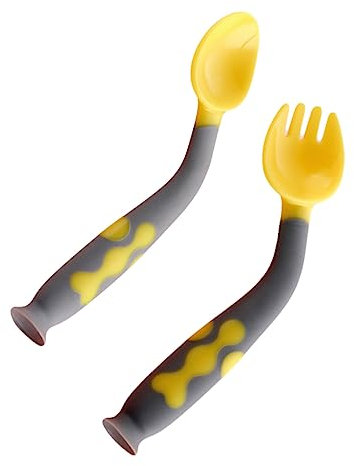 ifundom 1Satz Babylöffel Set für Sichere Fütterung Biegsame Babyutensilien für Kleinkinder