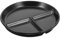 TIDTALEO Assiette Céramique Divisée pour Déjeuner Assiette à Compartiments Noir pour Garçon Fille et Adultes Résistante Chaleur pour Régime et des Portions