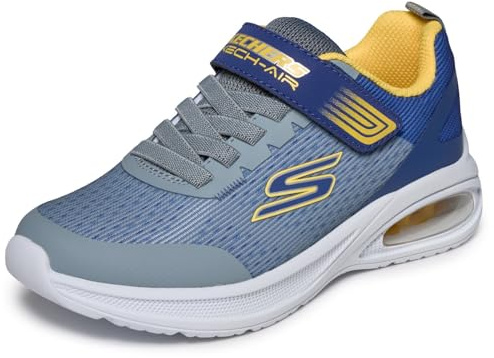 Skechers Jungen Microspec Max Advance Squad-Pacer Turnschuhe, Grey, 36.5 EU