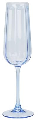 NOVASTYL - Lot de 4 flutes riviera 24cl en verre bleu - 1605445