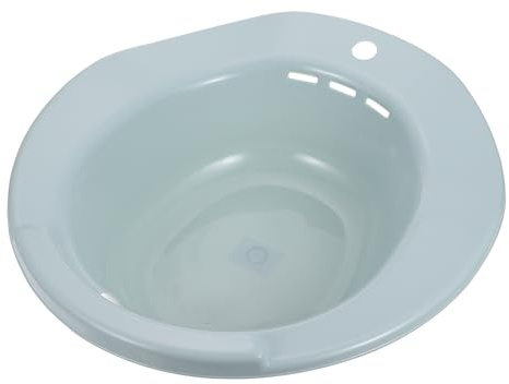 Sitzbad aus Kunststoff für Wc Sitzbad und Hygienische Reinigung | Ergonomischer Rand, Breite Sitzkante, Glatte Oberfläche, für Rund und Längliche Becken