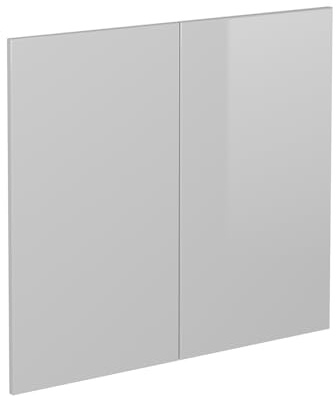 Vicco Küchenfront R-Line, Weiß Hochglanz, 79.2 x 71.3 cm | Möbelfront für den Spülenunterschrank, passend für R-Line Küchenschränke zur einfachen Montage
