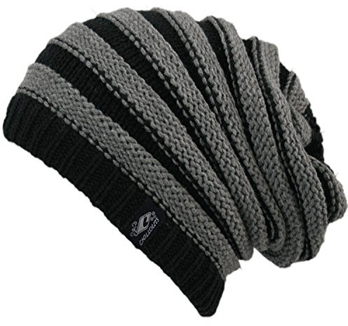 CHILLOUTS Brian Hat Unisex Mütze schwarz/grau