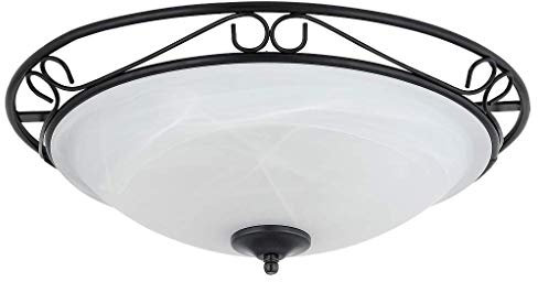 Rabalux 3723 Athen, Wand- und Deckenleuchte, Schwarz