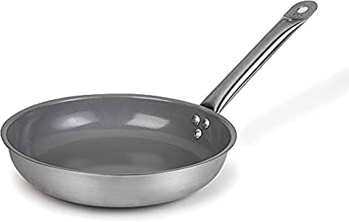 Lacor 51740 Pfanne Chef-Inox Ceram Durchmesser 40 cm | Aus lebensmittelechtem Edelstahl gefertigt; hohe Korrosionsbeständigkeit und Haltbarkeit im täglichen Gebrauch