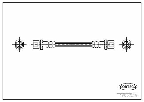 Corteco 19032519 Bremsschlauch hinten