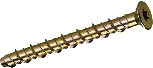 Unifix V35139 5 x 75mm Thunderbolt Zinc and Yellow Countersunk 6 Lobe T25 Masonry Anchor (Box of 100)