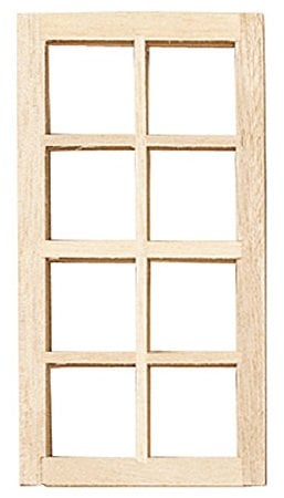 Dolls House Builders DIY Spare Parts 1:12 Scale Standard Wooden Window 8 Light
