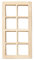 Houseworks, Ltd. Puppenhaus Bastler DIY Ersatzteile 1:12 Maßstab Standard Holz Fenster 8 Licht