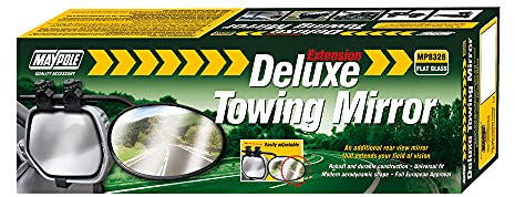 Maypole Deluxe Caravan Towing Mirror Flat Glass Universal Fit
