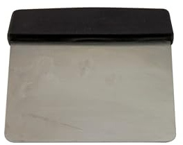 Teigabstecher mit Kunststoffgriff u. Edelstahlblatt Abstecher 120x120 mm
