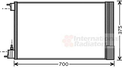 VAN WEZEL 37005478 KONDENSATOR KLIMAKÜHLER KLIMAKONDENSATOR mit Trockner