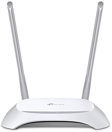 Routeur WiFi TP-Link TL-WR840N AP/routeur, 4x LAN, 1x WAN (2.4 GHz, 802.11 n) 300 mbps, Table, interne à l'AP/client/routeur, bande de fréquence 2.4 GHz, WiF
