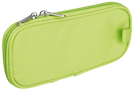 Idena 23909 - Stiftetui mit Steckfächern, Stiftschlaufen und Reißverschluss, sortiert, ca. 22,5 x 10 x 2,5 cm, Schreibtisch-Organizer für Schreibwaren, Zeichen- und Büromaterialien