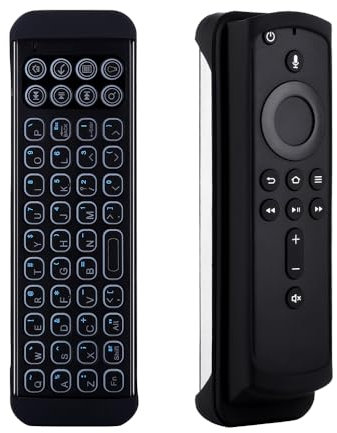 iPazzPort Mini teclado inalámbrico Bluetooth con retroiluminación para televisores inteligentes Stick 4K, Fire Cube, Smart TV de 3ª generación, KP-30BR