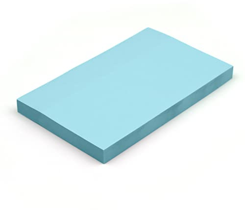 Evergreen Goods 3 Pads Sticky Notes Pastel Blue Coloured | 100 Sheets Per Pad - 76 X 127 mm (3 X 5) | Removable Self-Stick Notes | Reminders to-DO Lists Memo Pad | Home Office School & Multipurpose