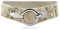 Glamexx24 Elastischer Damen Taillengürtel gürtel 6cm breiter Hüftgürtel mit silberner Ring (Gold, Taillenweite 75cm-110cm)