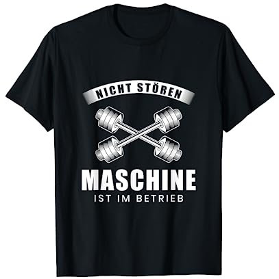 Lustig Nicht stören Maschine ist in Betrieb Spruch Fitness T-Shirt