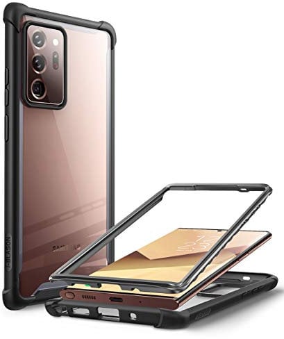 i-Blason Ares Dual Layer Rugged Clear Case for Samsung Galaxy Note 20 Ultra, Black