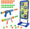 deAO Juego de Puntería y Tiro al Blanco con Objetivo Electrónico en Movimiento Incluye Pistolas de Aire Comprimido Actividad Infantil y Familiar