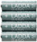 Ikea LADDA Wiederaufladbare Batterien, AA, HR6, 1,2 V, 2450 mAh, Grau, 4 Stück