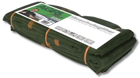 AGRI plus Siloschutzgitter 8 x 15 m - Grün I Hochwertiges 220 g/m² Silonetz aus reißfestem Monofilgewebe I Ringsum gesäumtes Vogelschutzgitter I Netzabdeckung wetterfest & UV-beständig