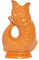 Gluckigluck Karaffe XL Orange – 1,2 l – Original Gluggle Jug aus England – Wasserkrug mit Glucker-Geräusch – Handgefertigt und glänzend – Kult-Krug als Vase oder Dekanter