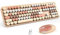 KNOWSQT Wireless Keyboard and Mouse Combo - MilkTea Colorful 2.4G Typewriter Full-Size Cute Keyboards - USB Receiver Plug and Play, for Computer, PC, Laptop, Desktop, Windows