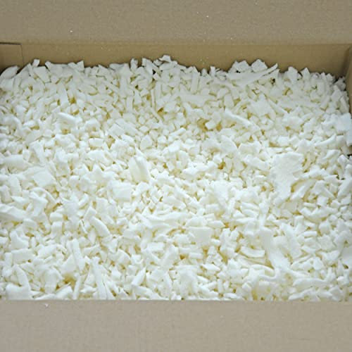 Nurtextil24 Visco Flocken Kissenfüllung 1kg 3kg 5kg Kissen Füllmaterial Bastelmaterial Visco Memory elastische Schaumstoffflocken 3kg