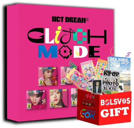 Dreamus NCT Dream - Glitch Mode [Digipack ver.] (2nd Album) Album+BolsVos K-POP eBook (21p), 3EA BolsVos Stickers for Toploader, Photocards