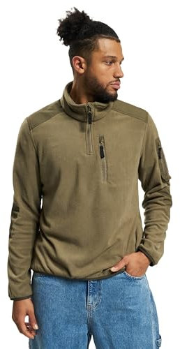 Brandit Fleece Troyer Ripstop, Farbe: Olive, Größe: M