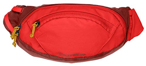 RUFFWEAR Verstellbare Umhängetasche & Gürteltasche für Hundespaziergang, Umhängetasche oder Hüfttasche mit Reißverschlusstaschen, Hundeleckerli-Tasche & Hundekotbeutel-Tragetasche, Rot Sumac