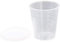 1 gobelet doseur transparent de 30 ml avec couvercle gradué de cuisine pour expériences chimiques